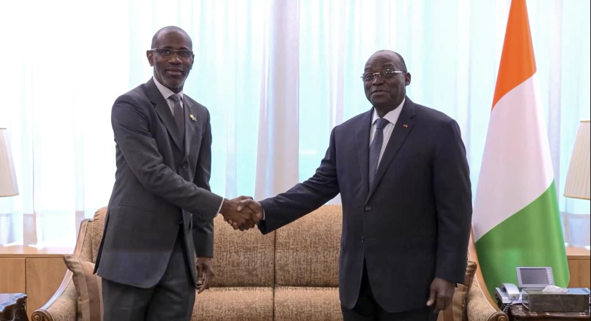 Coopération africaine : le Vice-Président Tiémoko Meyliet Koné reçoit le représentant de l’Union africaine